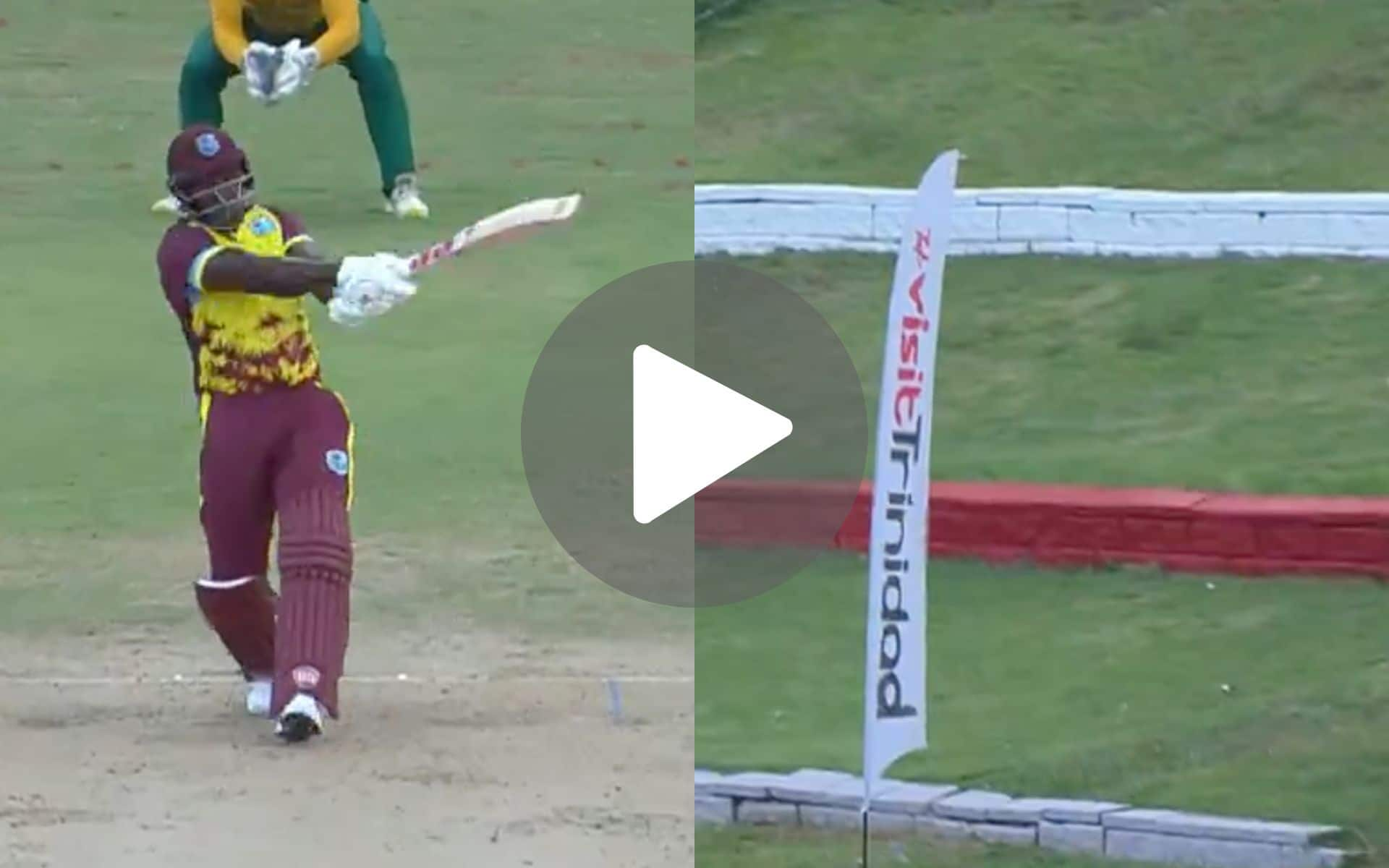 [Watch] Sanju Samson's Rajasthan Royals' Teammate Launches Six On Grass Banks Vs SA